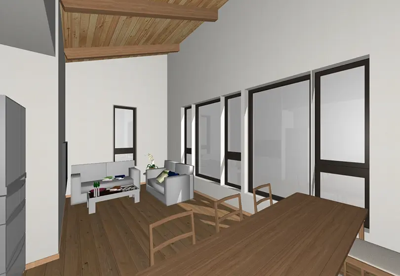 3Dパース～リビング～